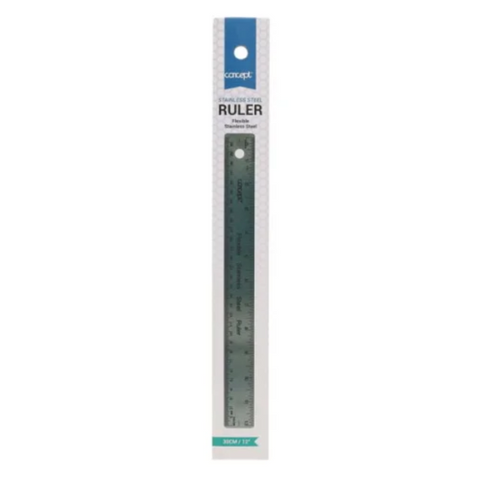 Concept Stainless Steel Ruler 30cm/12"