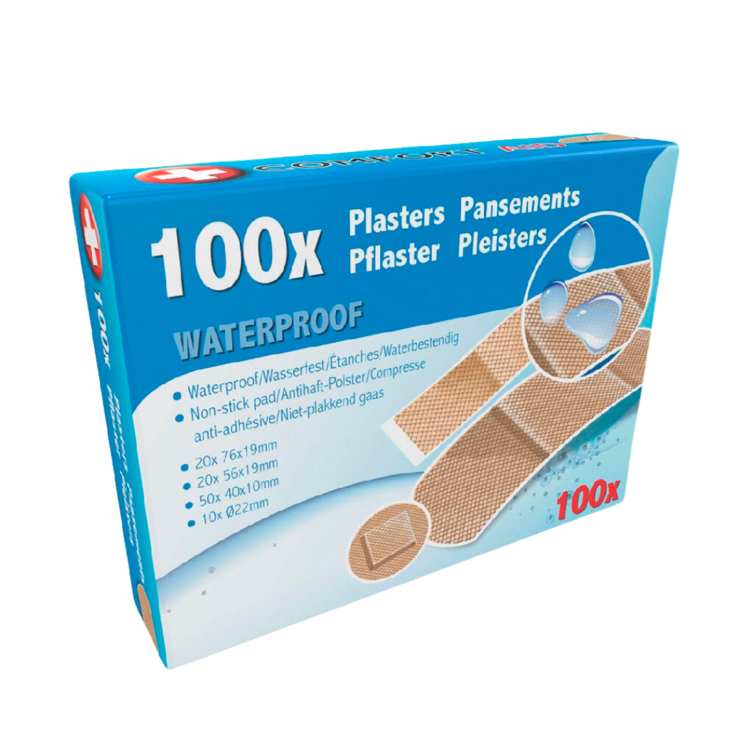 Plaster 100-Piece Pack Waterproof