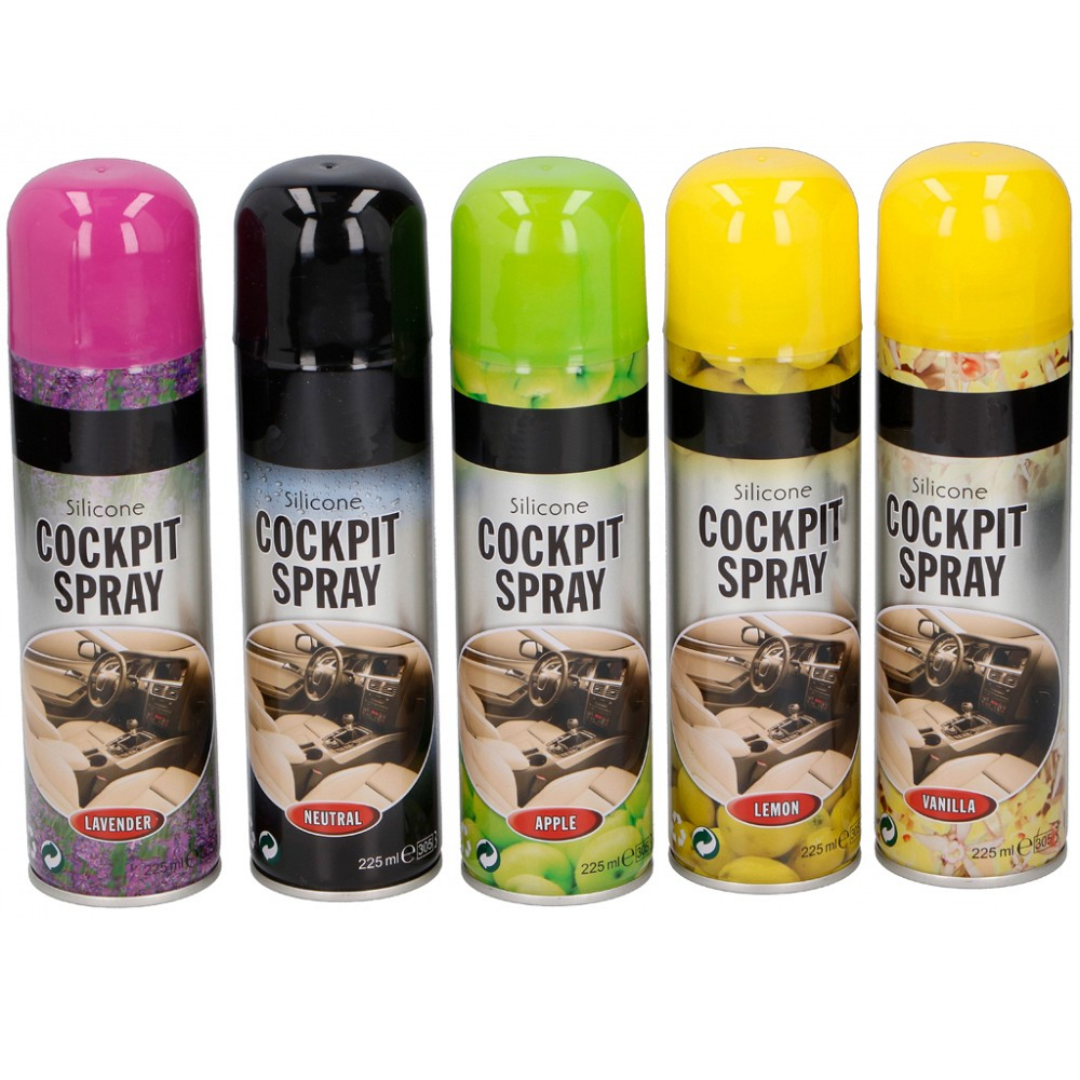 Dunlop Cockpit Spray 220ml – 5 Assorted