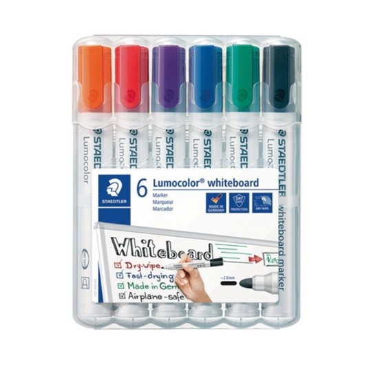 STAEDTLER 6-Pack Assorted Whiteboard Markers