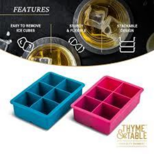 2pk Silicone Ice Cube Trays