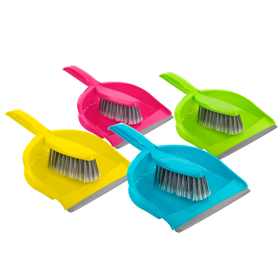 Dust Pan & Brush Convenient and Compact Cleaning Set