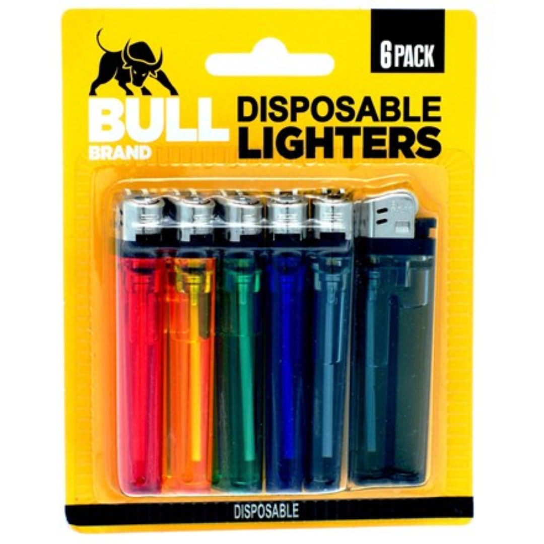 6PK Disposable Lighters 30S