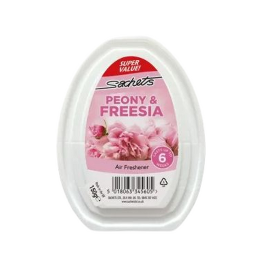 Sachets Air Freshener Gel Peony & Freesia 150g