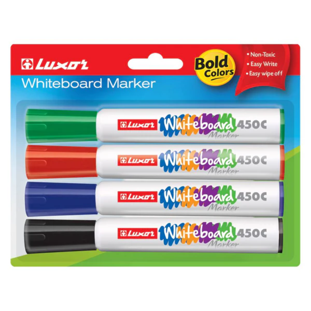 Luxor Whiteboard Marker 450C (4-Pack)