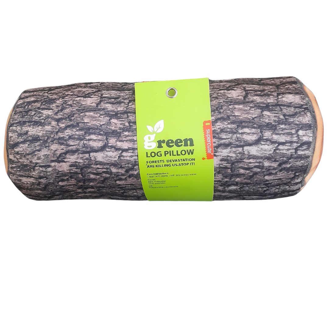 Green Log Pillow – Soft, Comfortable Pillow