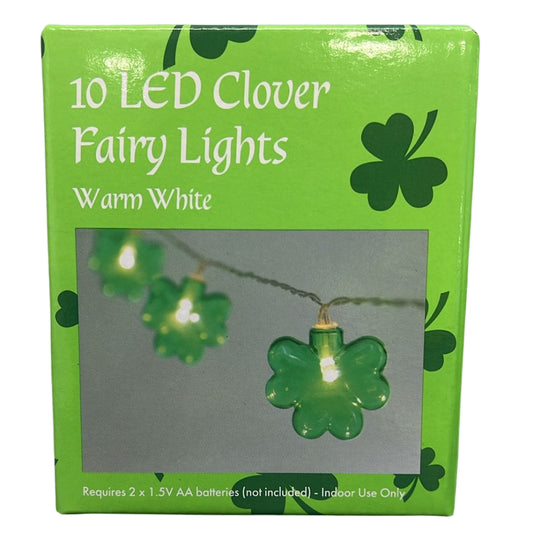 10 LED Clover Fairy Lights