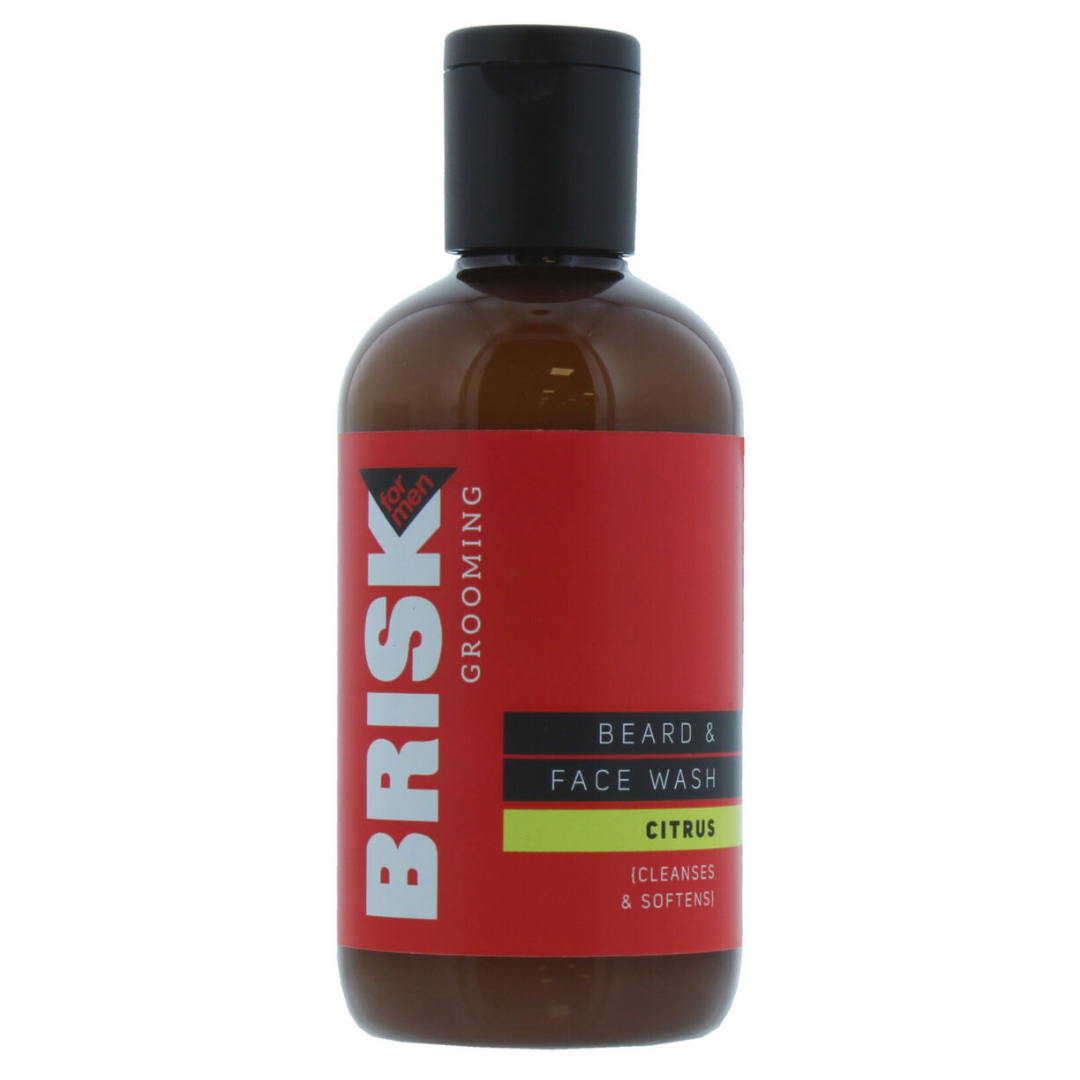 Brisk 150ml Citrus Beard & Face Wash for Men