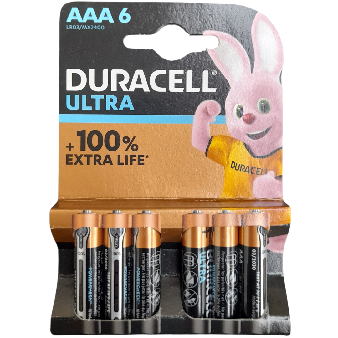 Duracell Ultra AAA Batteries 6-Pack