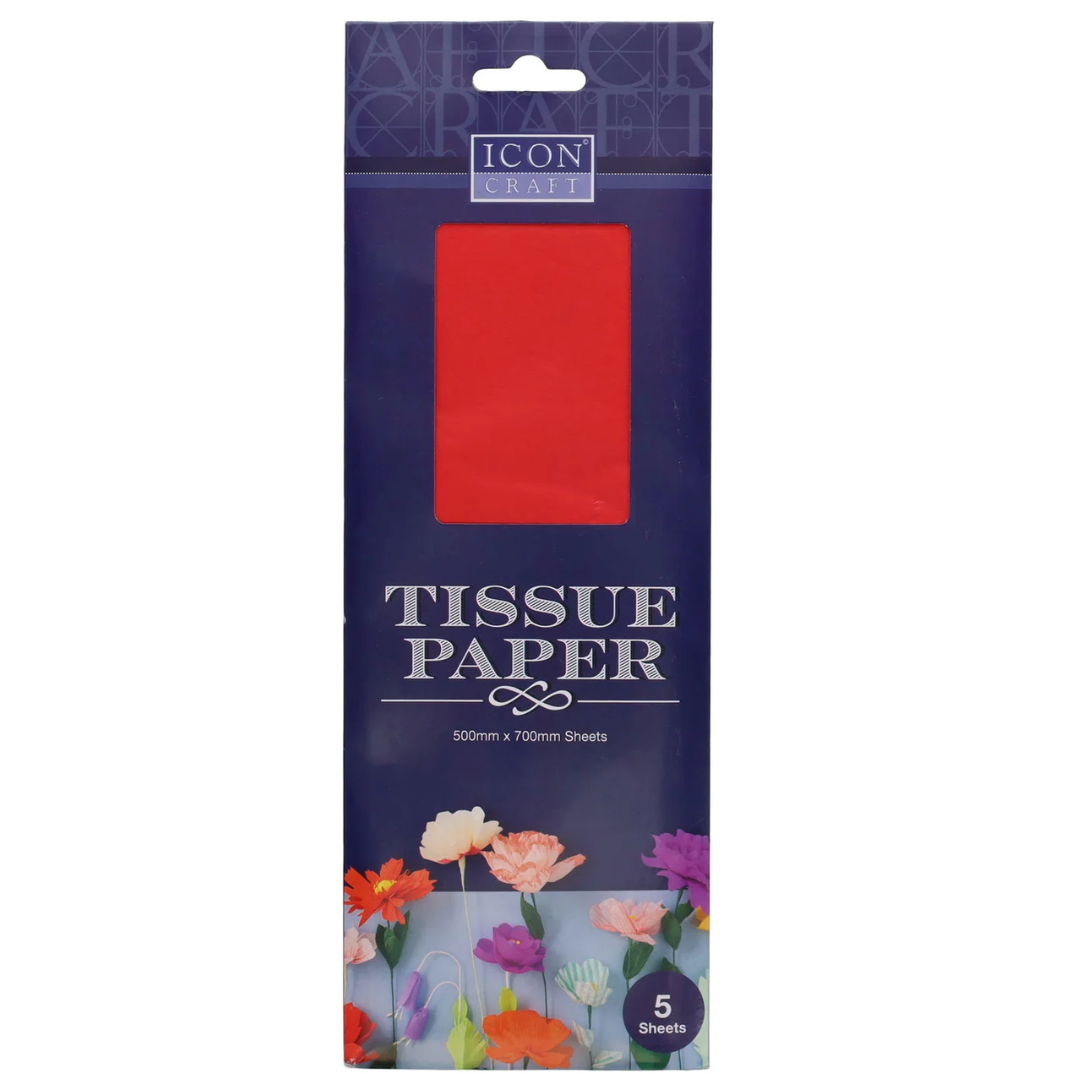 Icon Craft Tissue Paper 500x700mm Pack of 5