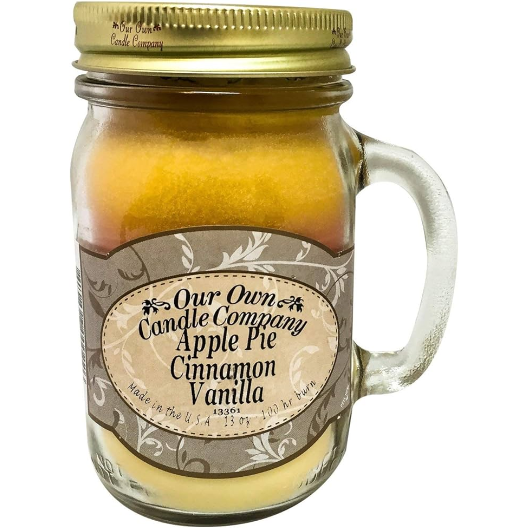 OOCC Large Mason Candle - Apple Cinnamon & Vanilla