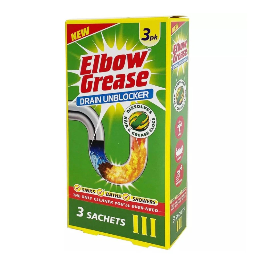 Elbow Grease Drain Un-blocker 3 Pack