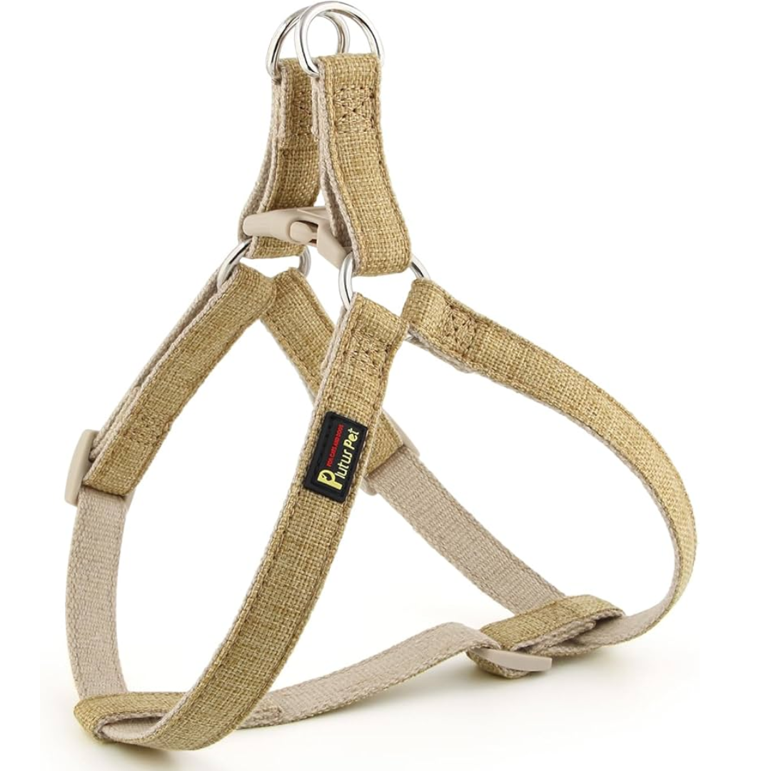 Luxury Pet Harness Gold (35-50 cm)