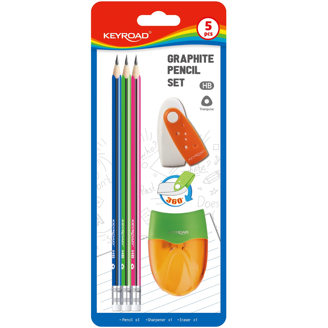 Keyroad School Stationery Set – 5 Piece