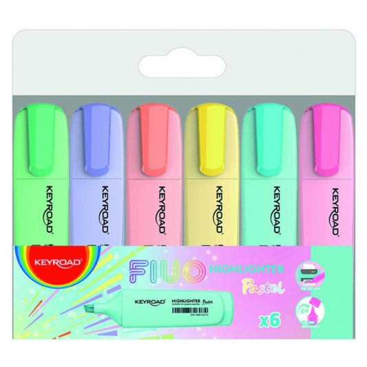 Pastel Highlighter Marker – Assorted 6 Pack