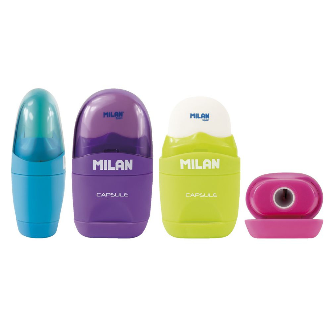 MILAN Afilaborra 2-in-1 Eraser & Sharpener