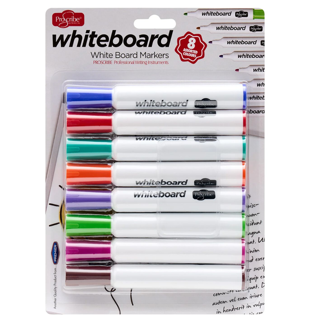 PROSCRIBE 8-Pack Whiteboard Markers