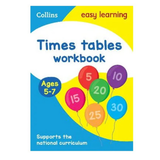 Times Tables Workbook Ages 5-7 by Collins Easy Learning