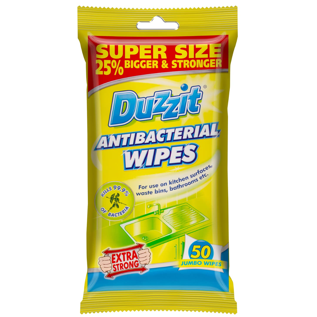 Duzzit Antibacterial Wipes 50 - pack