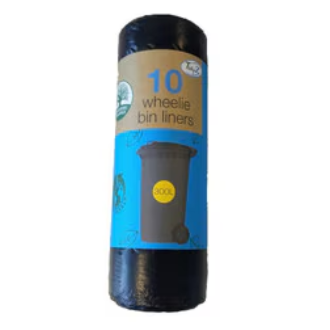 10 Jumbo Wheelie Bin Liners