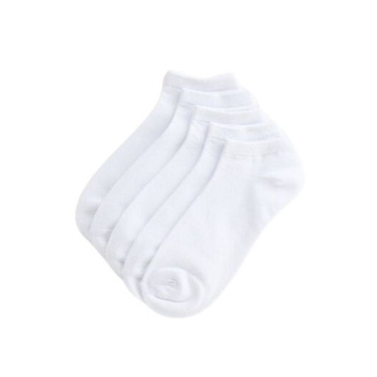 5-Pack Men's White Trainer Socks