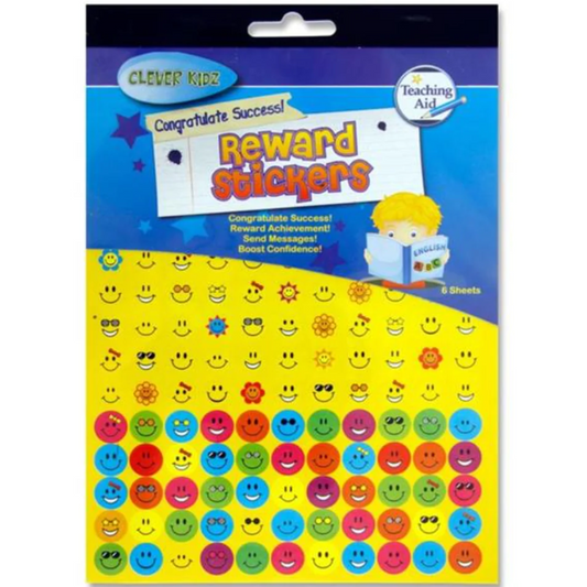 Clever Kidz 6-Sheet Reward Stickers