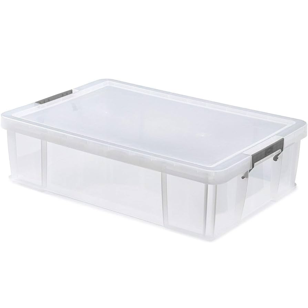 15L Allstore Silver Clamp Storage Box