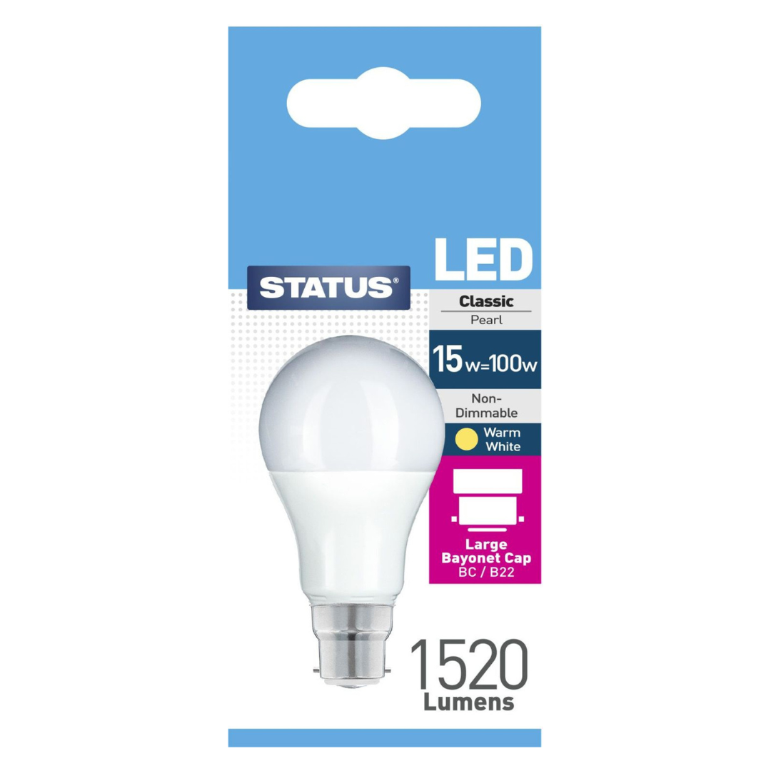 15w=100w LED B22 Bulb