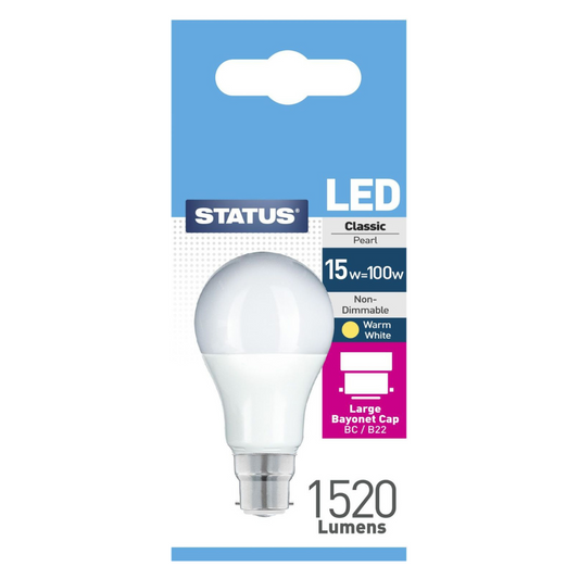 15w=100w LED B22 Bulb