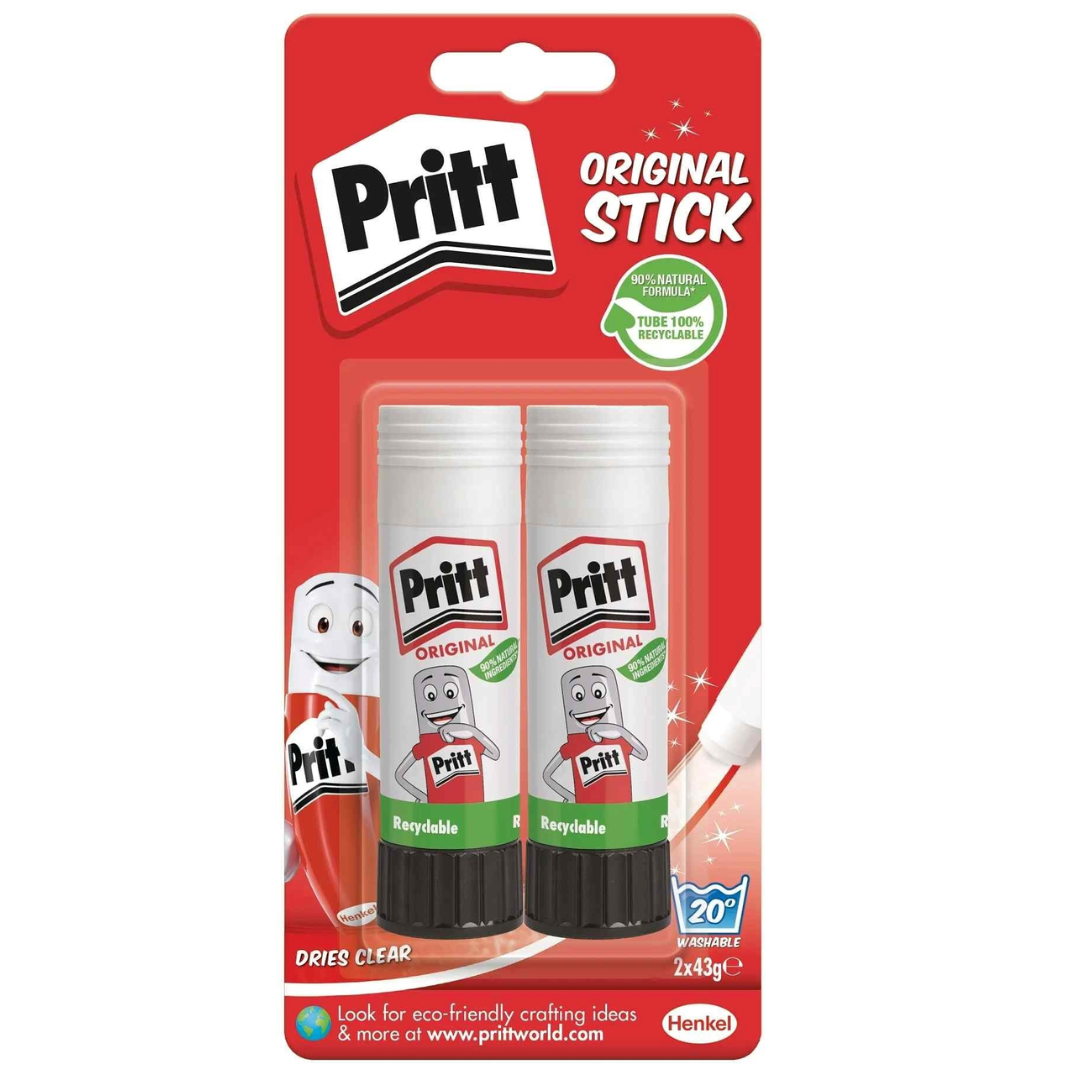 Pritt Stick Pack of 2 Original 43g Carded