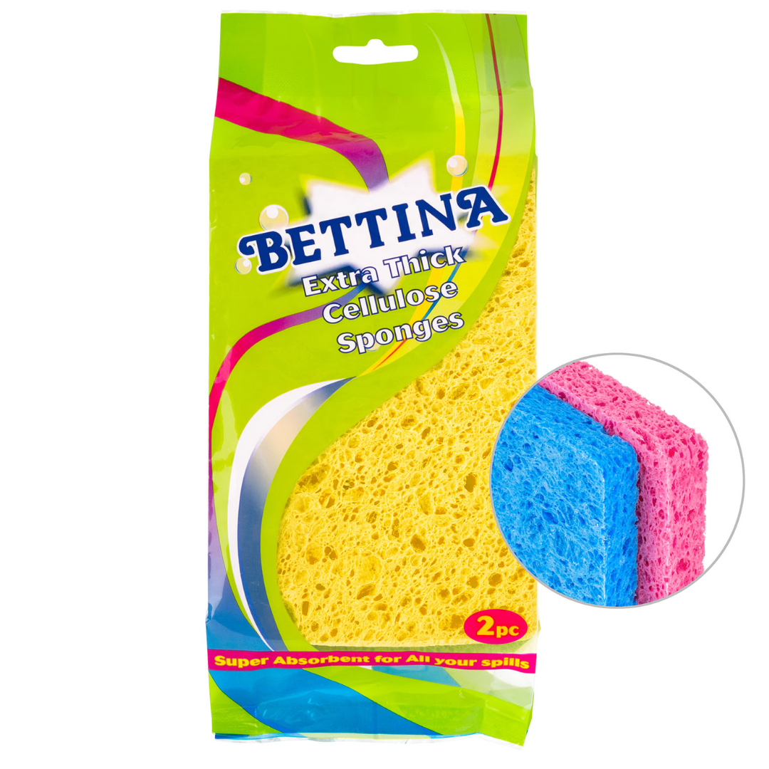 Bettina 2 Pack Extra Thick Cellulose Sponges