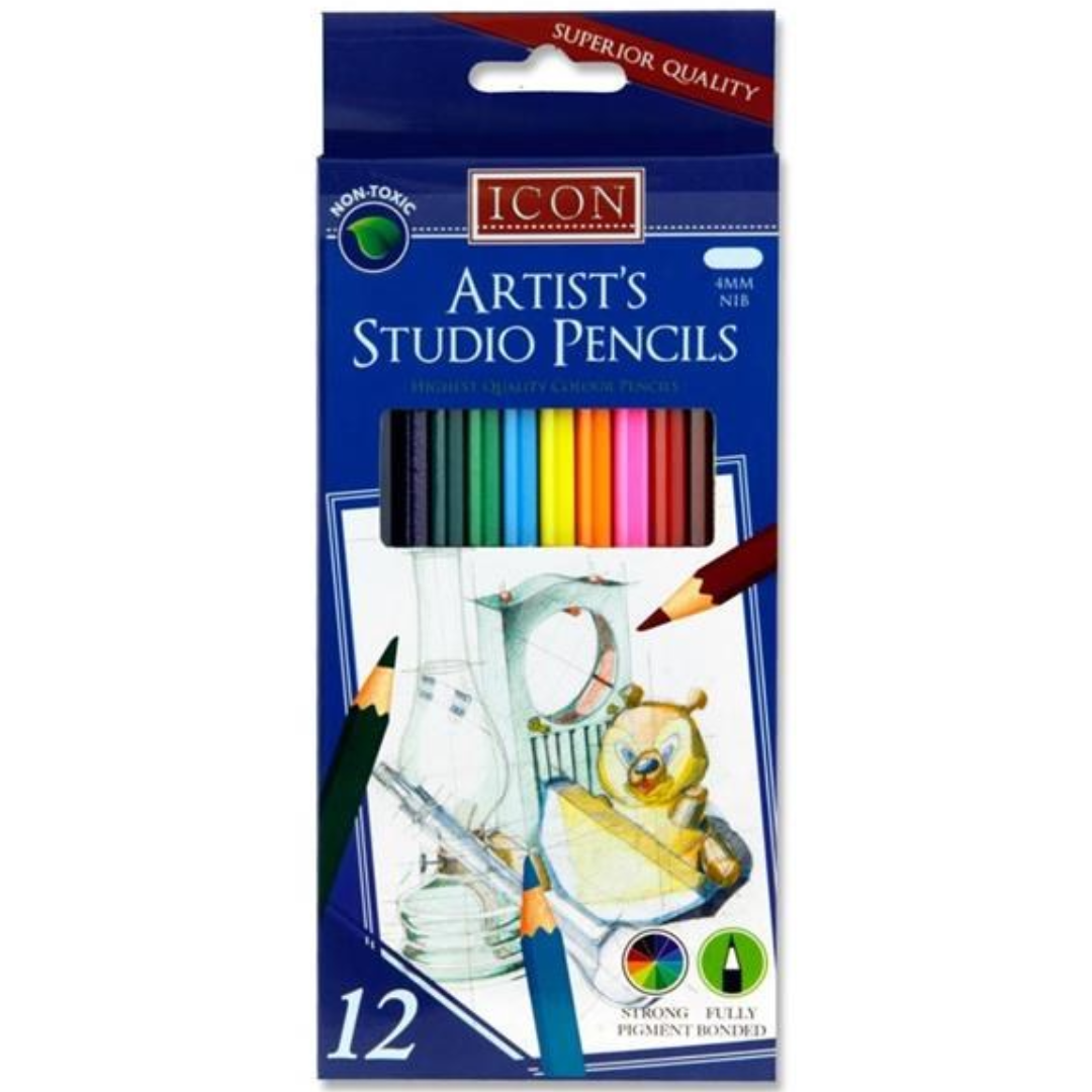 Icon Artists 12 Colour Pencils