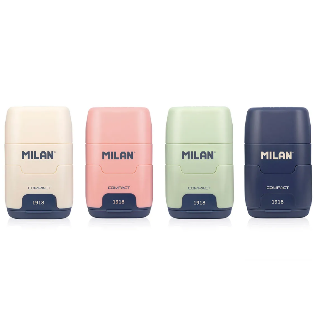 Milan 1918 Compact Eraser and Sharpener