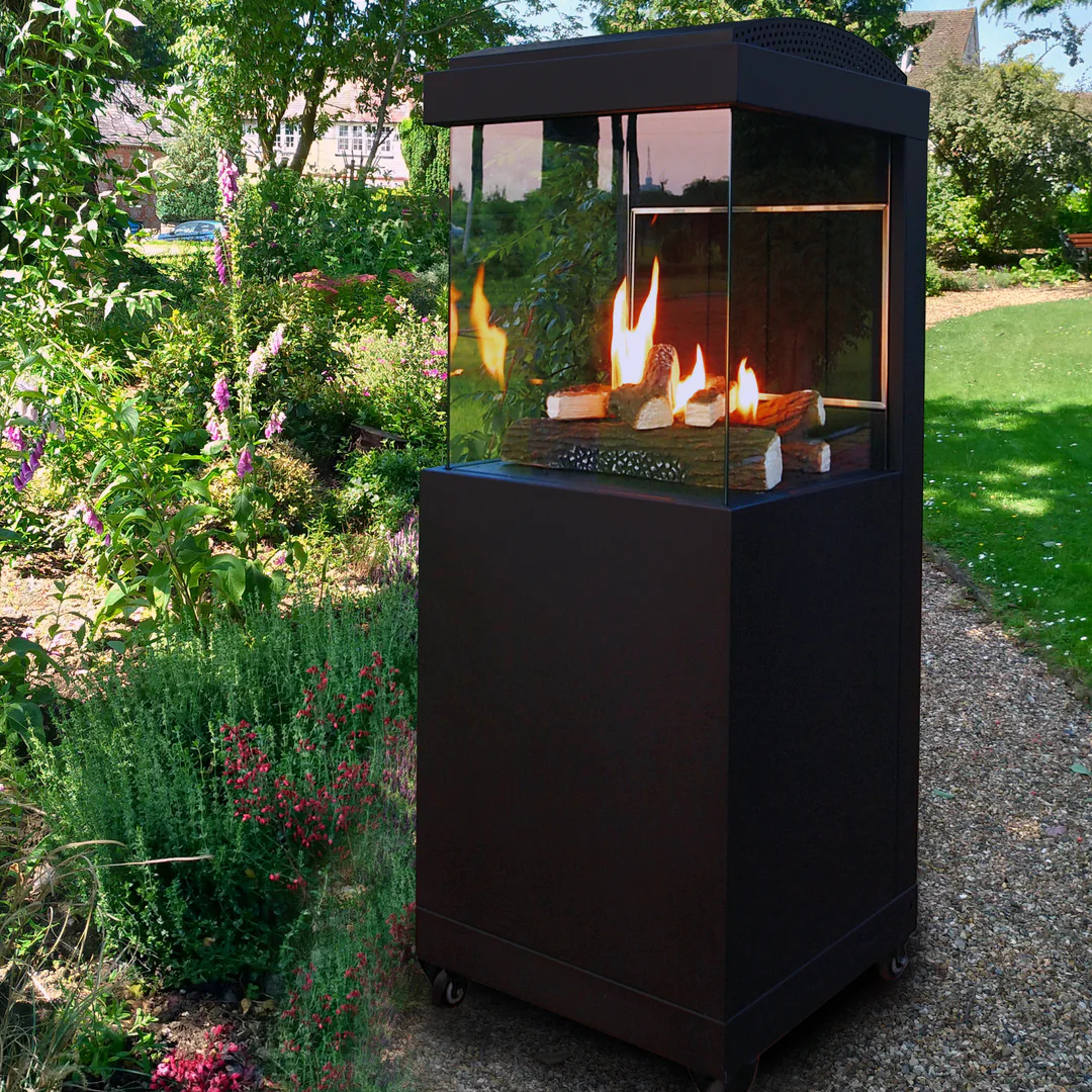 Muztag Bergen Gas Fire Column with a Free Cover