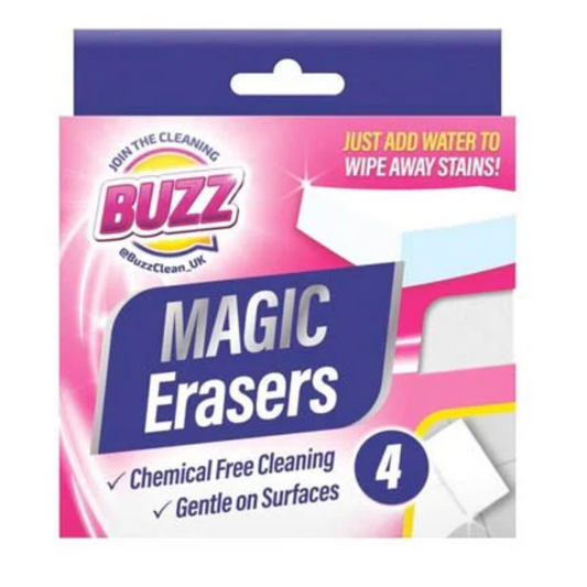 Buzz Sponge Erasers 4-pack