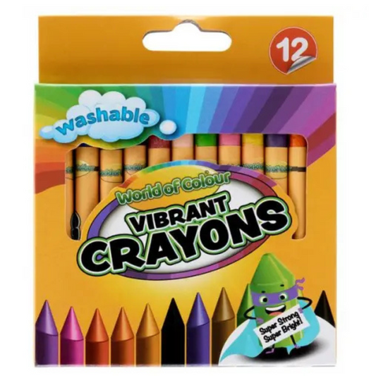 World of Colour 12 Washable Crayons