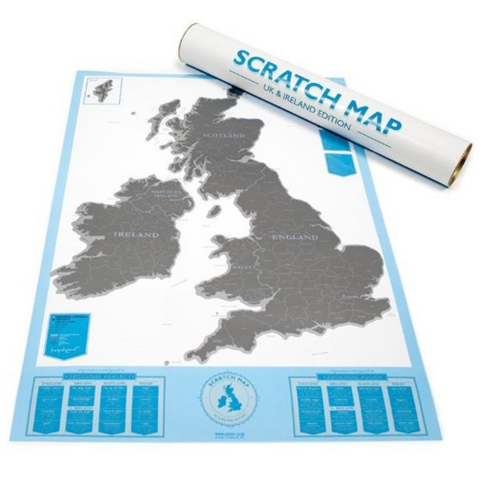 UK and Ireland Scratch Map