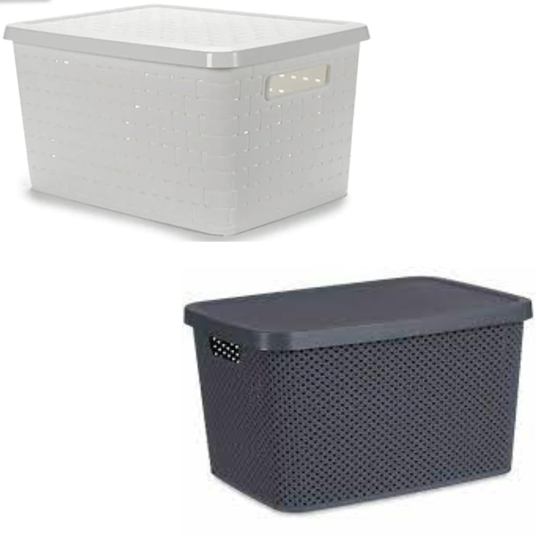 Large Storage Box with Handles & Lid (75L)