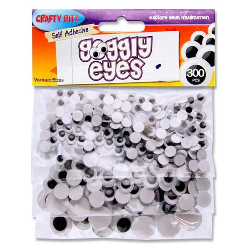 Crafty Bitz Googly Eyes 300 pcs