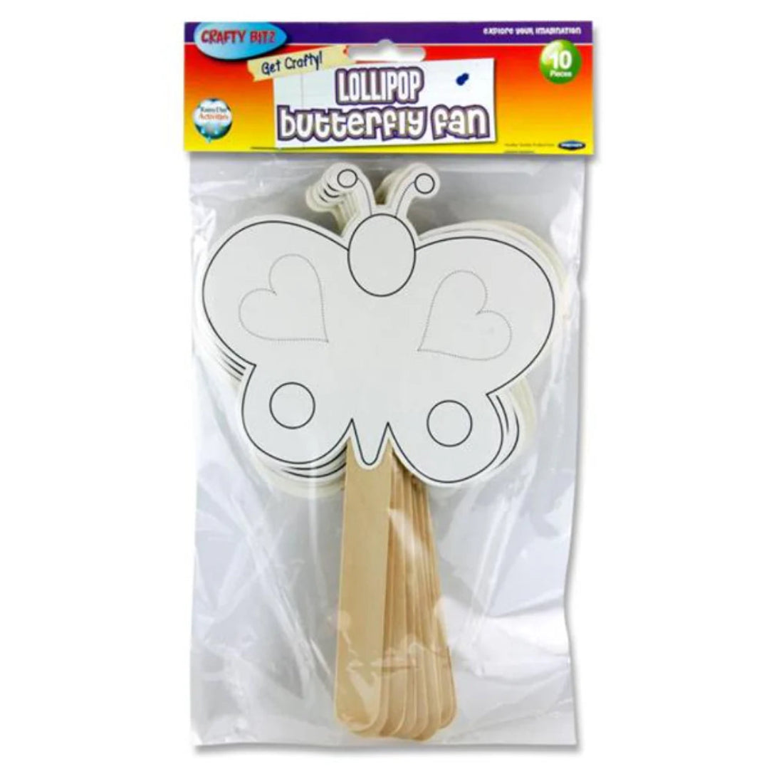 Crafty Bitz - Butterfly Fans (Pack of 10)