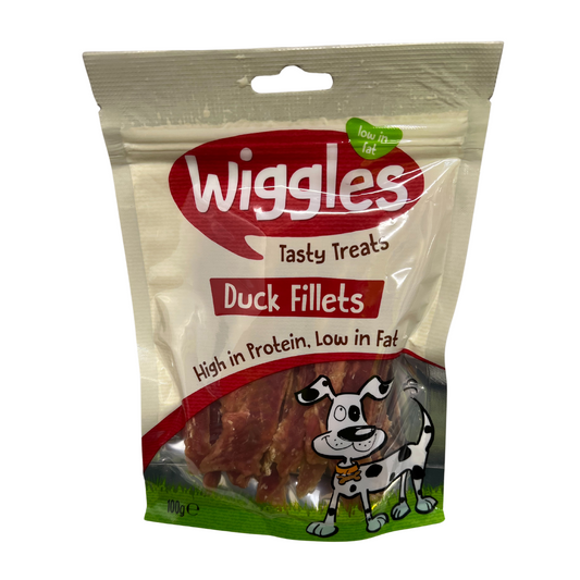 Wiggles Tasty Treats Duck Fillets 100g