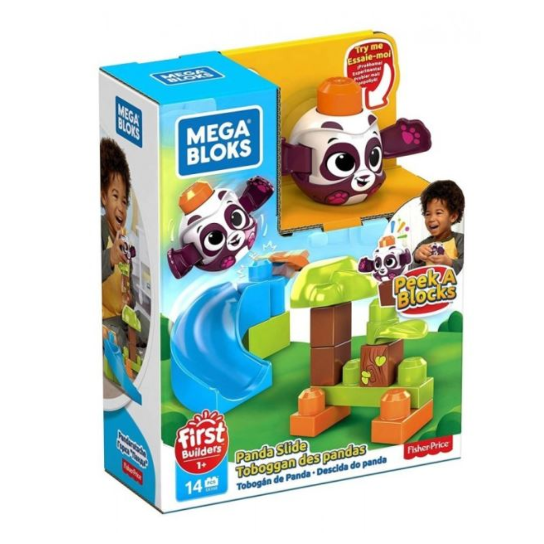 Mega Bloks Peek A Blocks Panda Slide