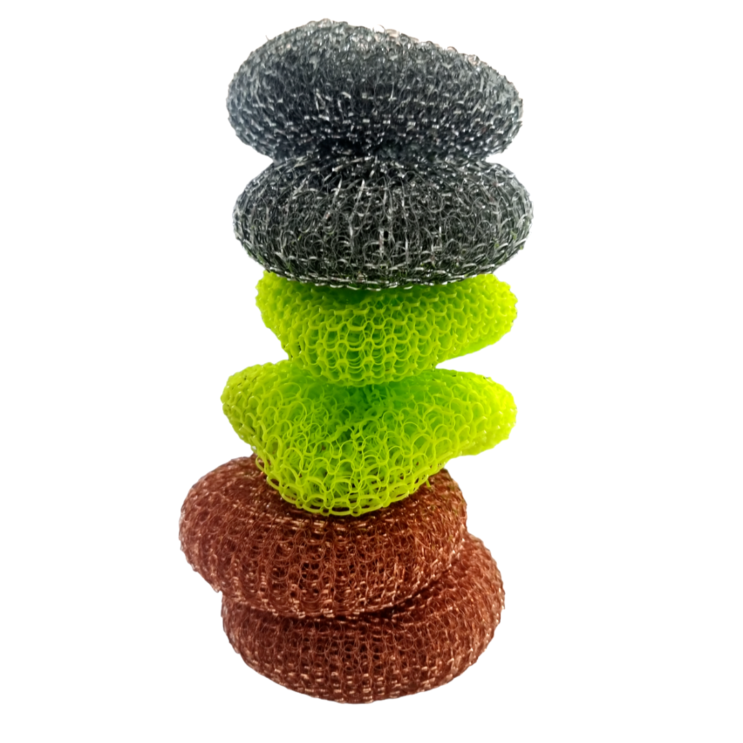 Bettina Assorted Pot Scourer 6 Pack