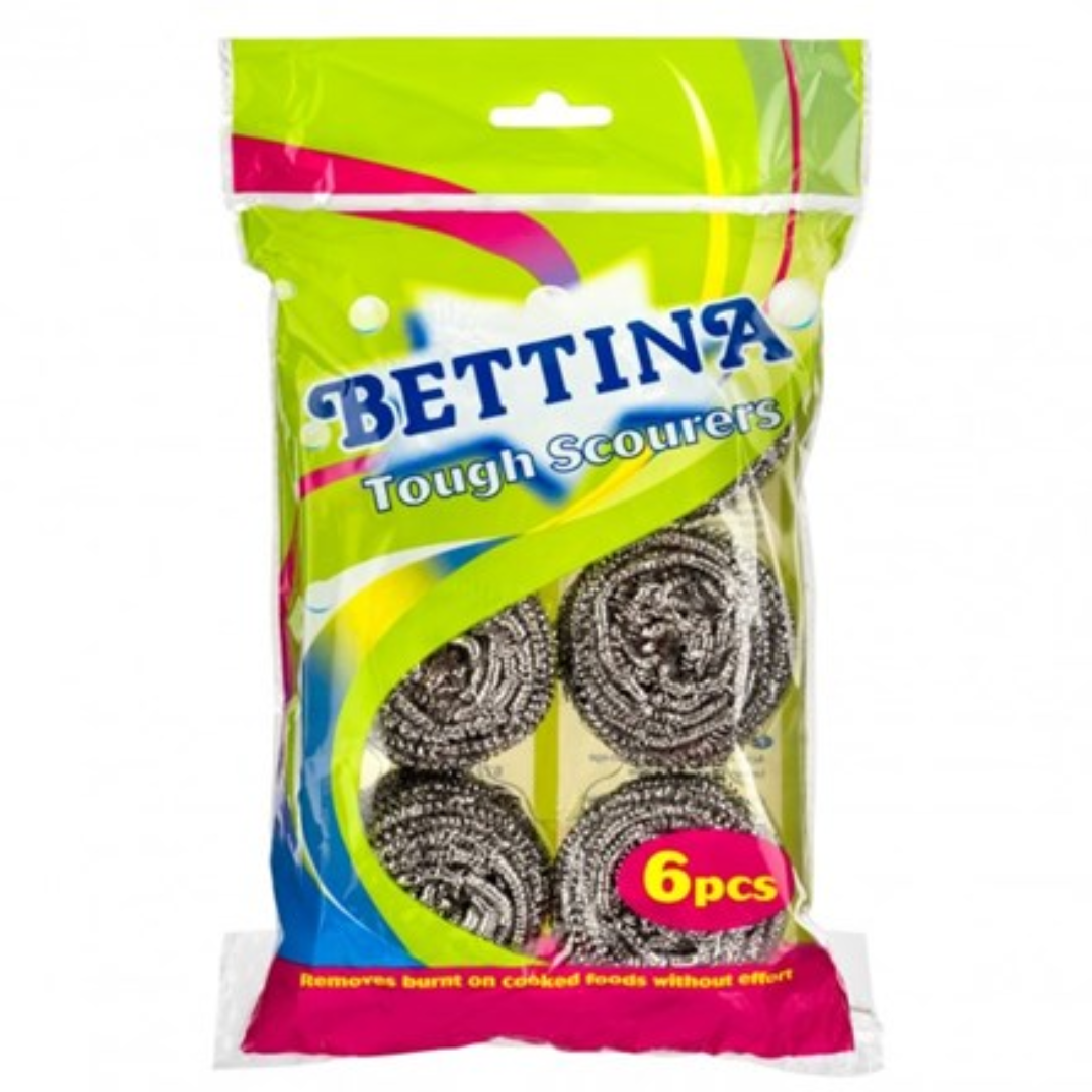 Bettina Tough Spiral Scourers 6 Pack