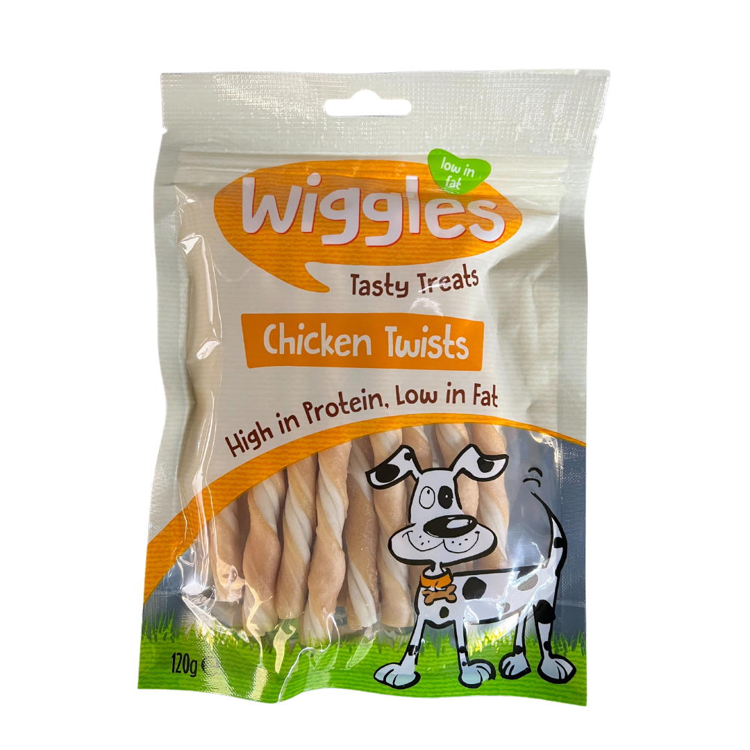 Wiggles Tasty Treats Chicken Twists 120g