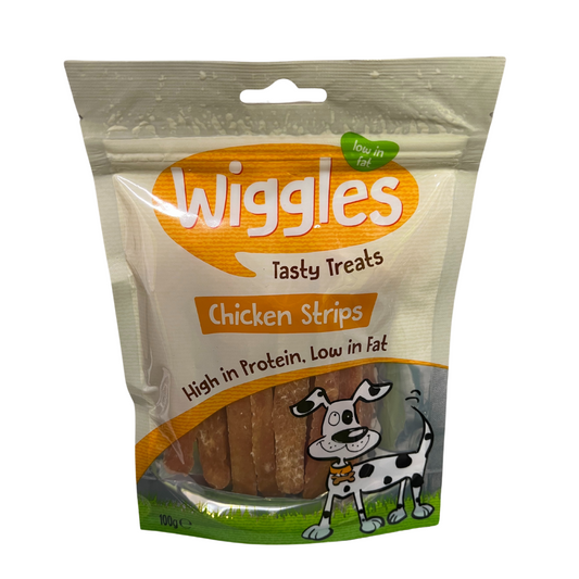 Wiggles Tasty Treats Chicken Strips 100g