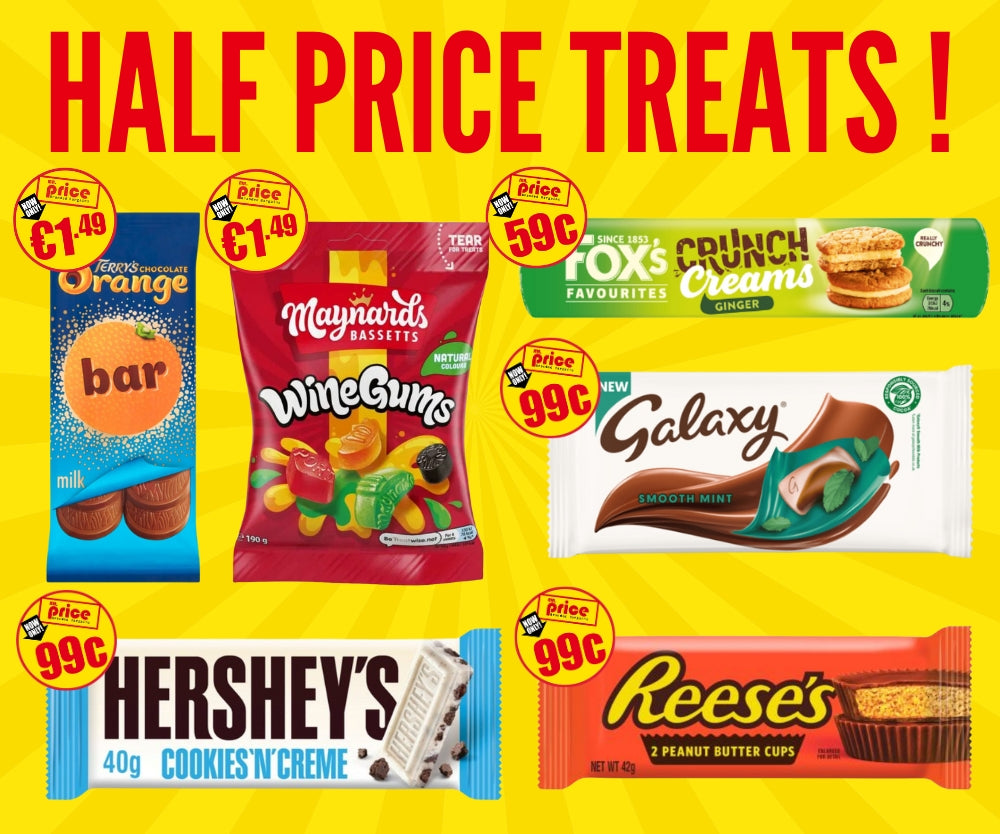 HALF PRICE TREATS