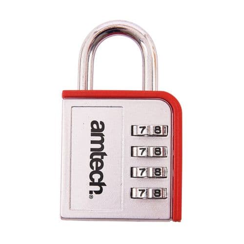 4-Digit Zinc Combination Padlock - 72mm