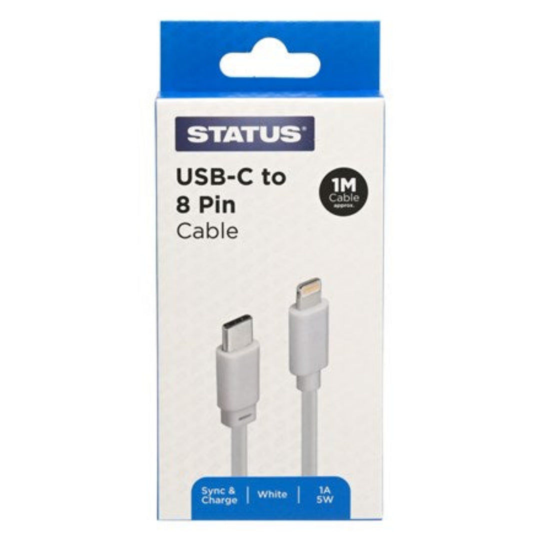 1M USB-C to 8-Pin Cable