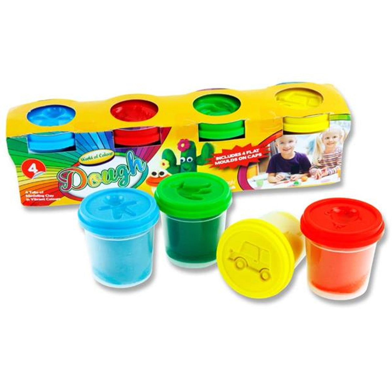 WOC 4X140G Pots Play Dough With Mould